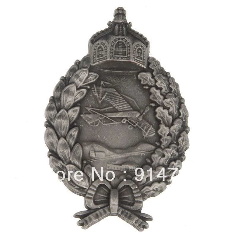 

WWI GERMAN GERMANY IMPERIAL AIR FORCE LUFTWAFFE PILOT METAL BADGE-33874