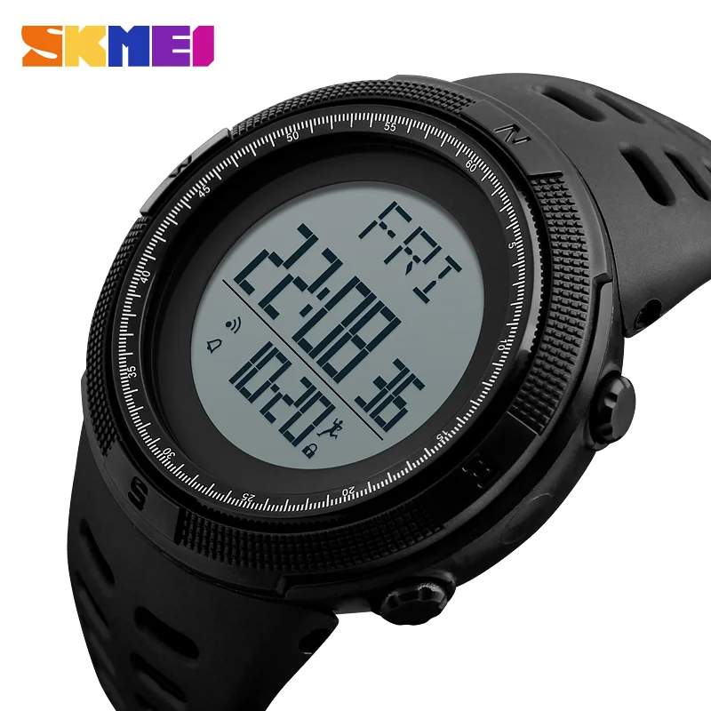 

SKMEI Outdoor Sport Watch Men Pedometer Multifunction Chrono Fashion 5Bar Waterproof Digital Watches reloj hombre