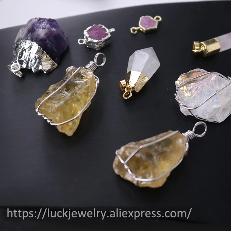

1 PC Luck Jewel Color Gem Stone Natural Crystal Irregular Premium Jewelry Trend DIY Necklace/ Bracelets Premium Gifts For Women
