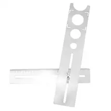 Локатор для плитки Дырокол локатор дыр Серебряная плитка локатор дыр роторные Инструменты Прочный из нержавеющей стали портативный набор инструментов