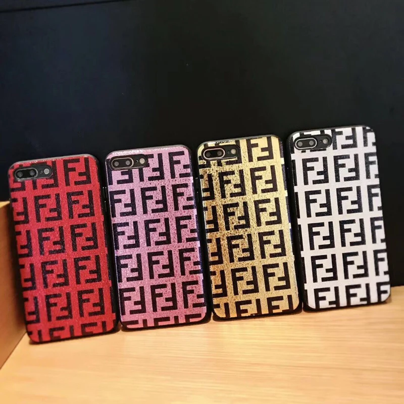 

European and American classic double F letter Apple XS Max mobile phone case for iPhone 6S / 7/8 plus / XR Phone Cover Co
