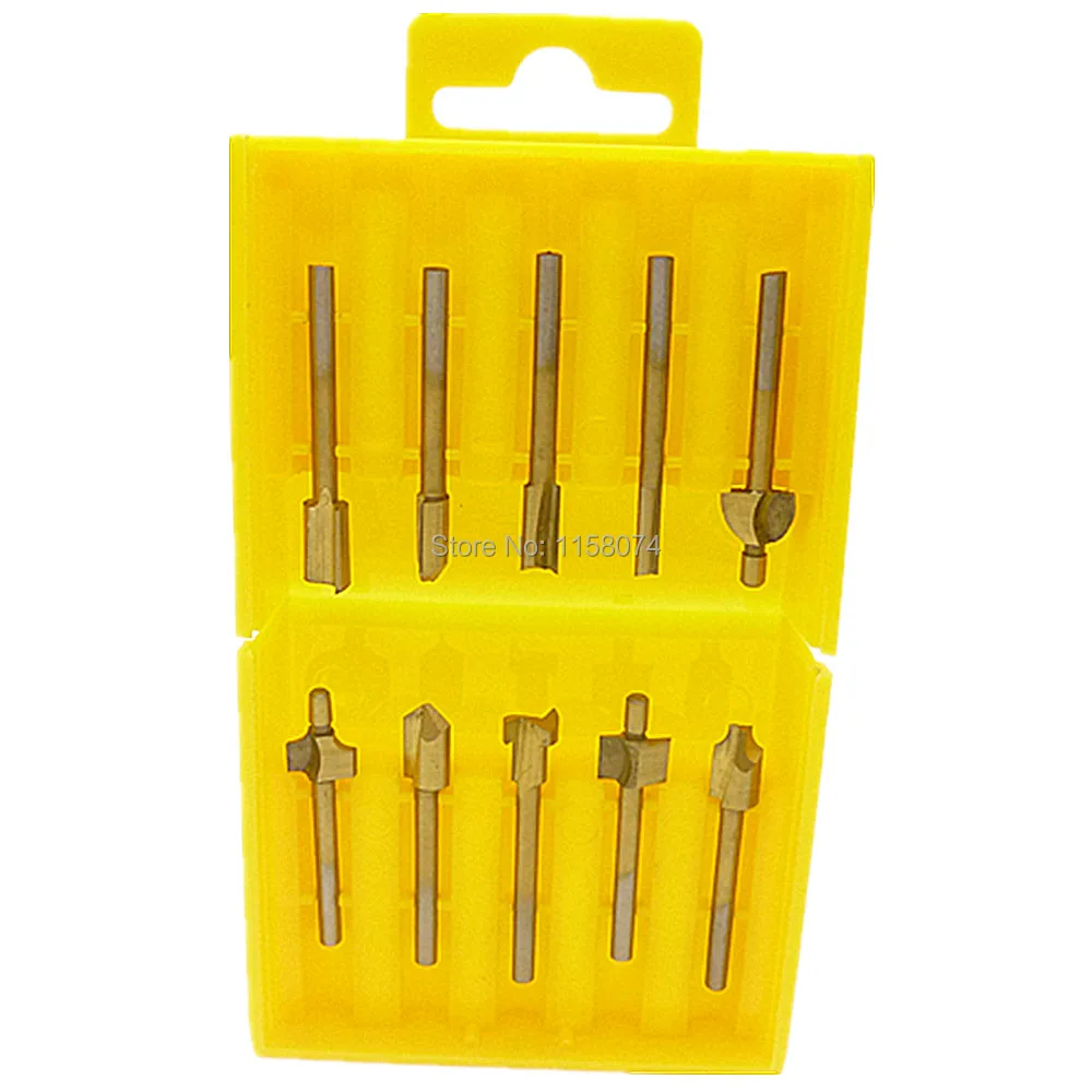 3mm Mini Shank HSS Router Bits Files Fits Dremel Rotary Tool Set