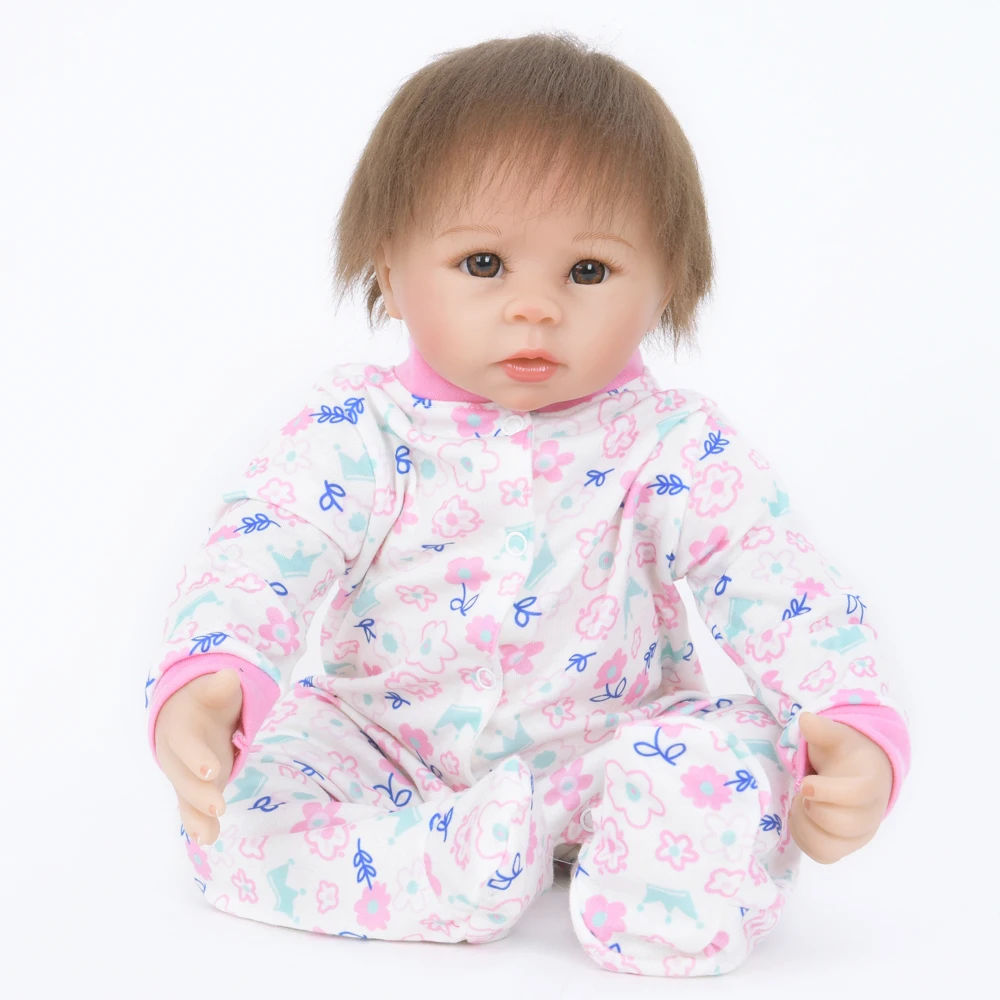 

55CM Baby Silicone Cloth Body Reborn Baby Kids Birthday Christmas Gift Princess Limited Collection Action Figure Toys