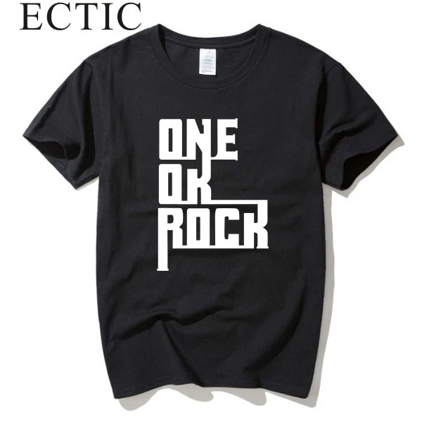 

ectic new free shipping one ok rock oor Rock and roll print couple clothes sitcoms men male man short-sleeve T-shirt