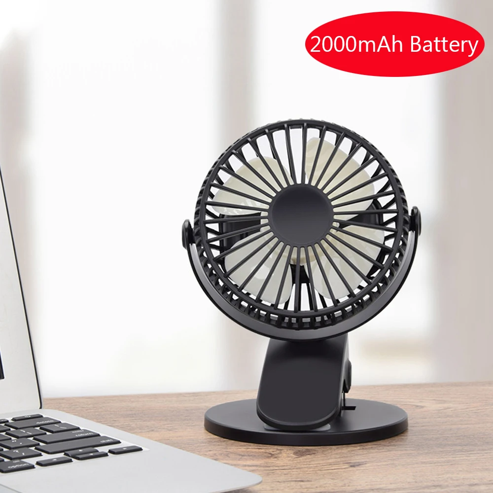 USB Fans Portable Desktop USB Fan Color : Blue Outdoor Travel Office Mini Clamp Silent Fan 360/° Rotating,Air Fan Home ABS Electric Computer Table Fan for Home