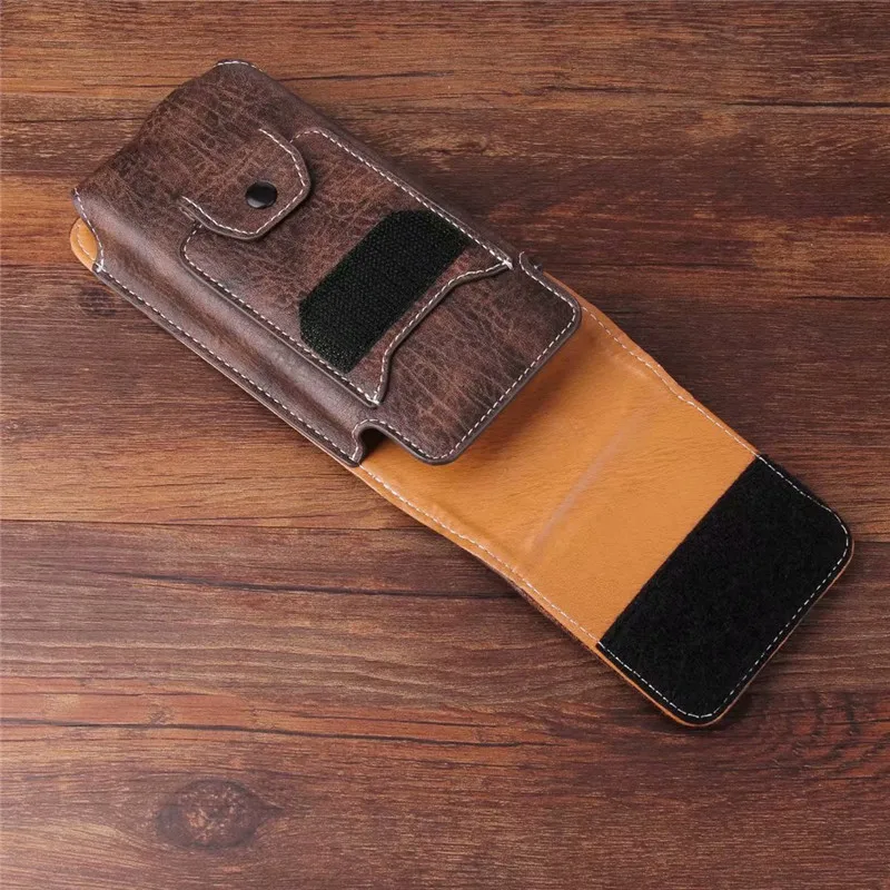 Universal Belt Clip Leather Wallet Phone Bags Case For Freetel Rei 