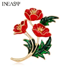 

Brooches Wedding Red Poppy Flower Pins Fashion Jewelry Brooches Memorial Enamel Brooches Clothing Accessories Corsage For Women