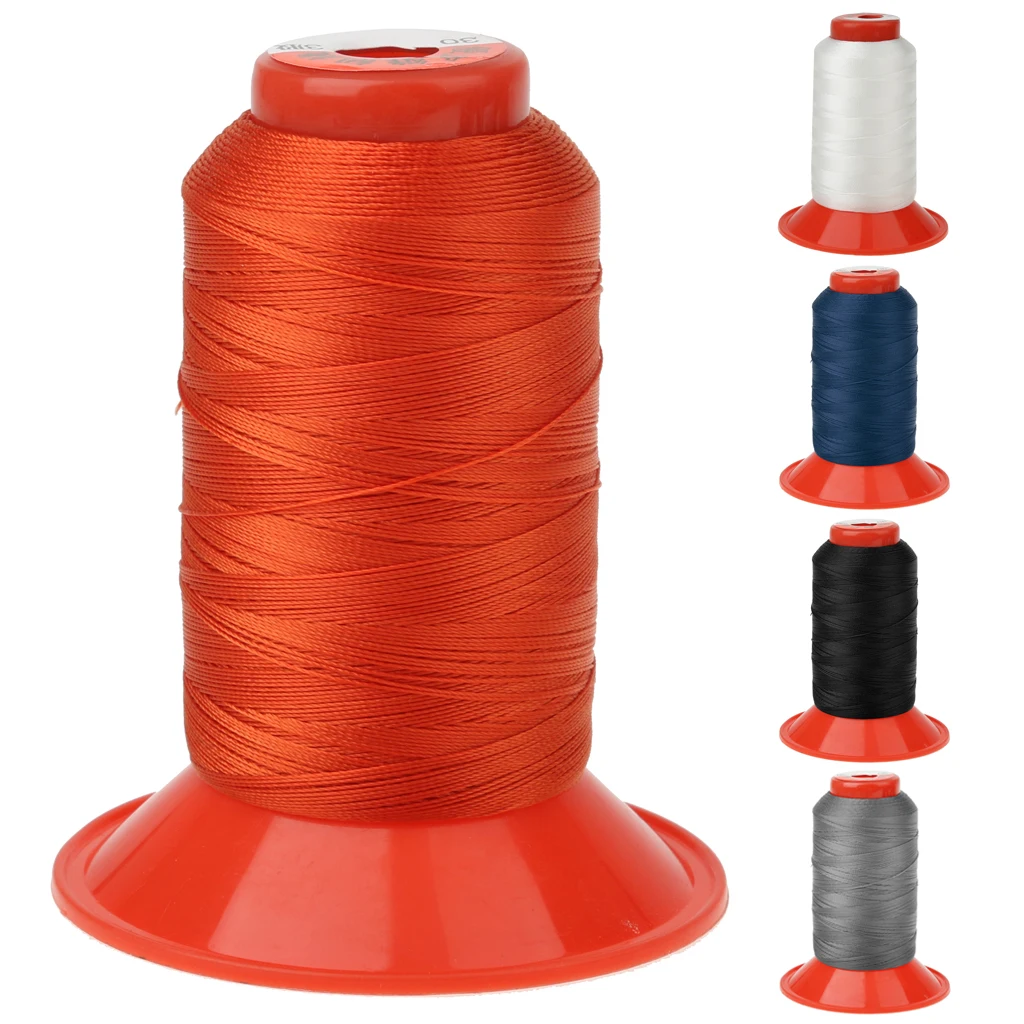 Dark Grey Nylon Sewing Thread for Upholstery Leather Canvas Outdoor Beading