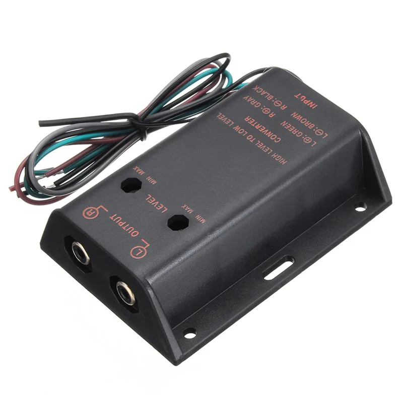 Автомобильный аудио динамик высокого и низкого уровня линейный выход адаптер