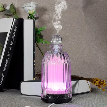 

Fimei 120ml Air Humidifier Essential Oil Diffuser Aroma Lamp Aromatherapy Electric Glass Aroma Diffuser LED Night Light For Home