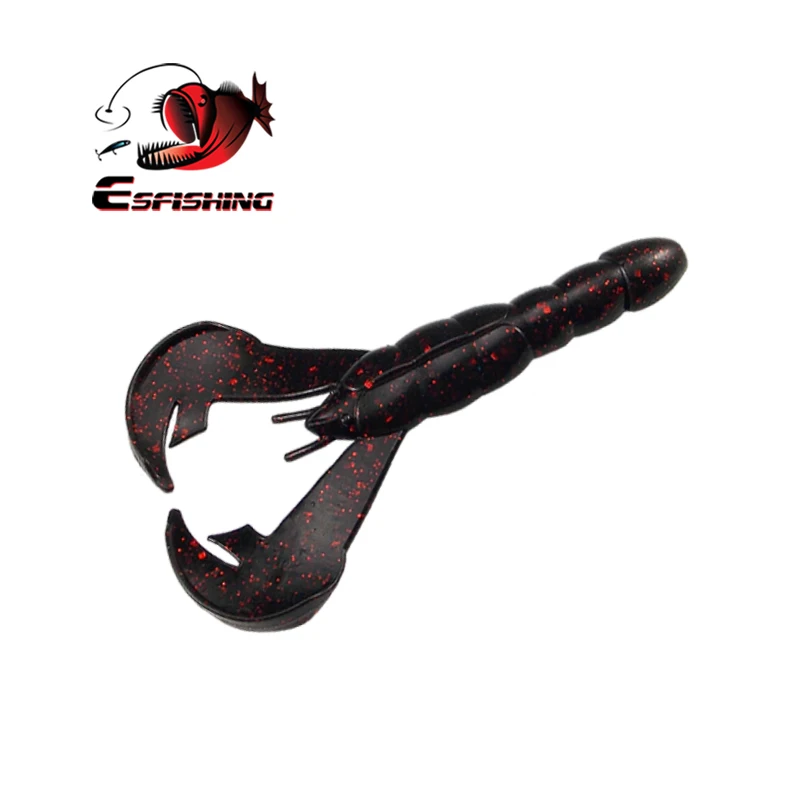 ESFISHING новую приманку Craw Rage хвост 10 см 8g 6 шт. мягкий силиконовый Карп Рыболовная наживка isca искусственные подачи Спиннер воблеры