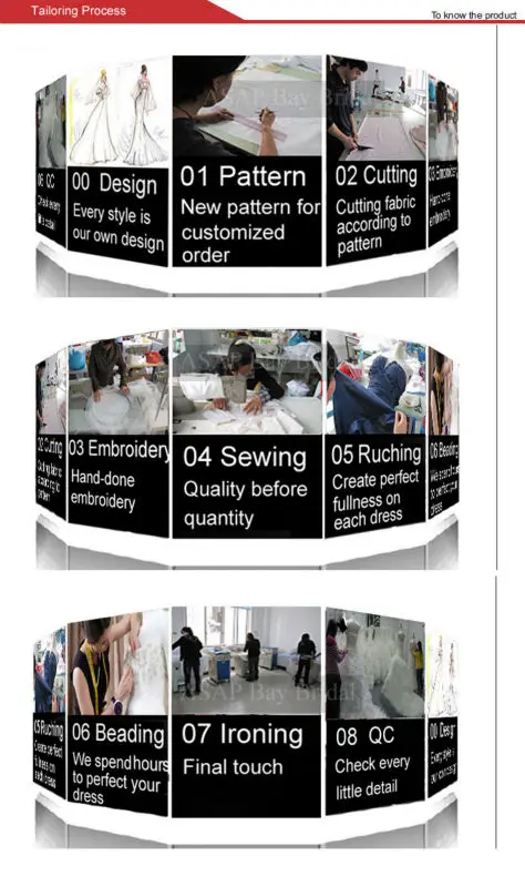 ASTayloring  process of wedding dress evening dress 1 