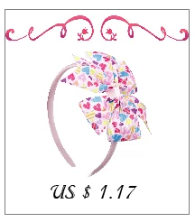 Ncmama аксессуары для волос банты на голову девочек Grosgrain Riibon Hairbows 7 дюймов Большой День Святого Валентина Детские Заколки головные уборы