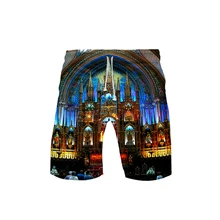 Нотр-Дам де Пари пляжные шорты Плавки летние новые быстросохнущие пляжные шорты мужские хип-хоп Короткие Брюки пляжная одежда