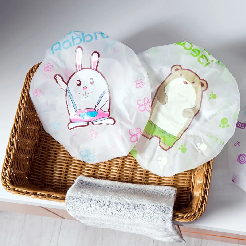 

Kitchen cooking fume prevention headset adult waterproof bath cap shower bath cap