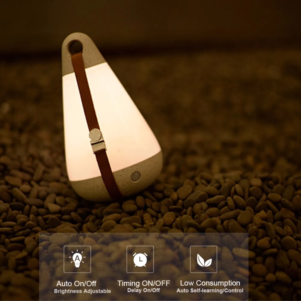 

Roome Camping Light Rechargeable LED Lantern Desklamp LED Light Bedside Table Brightness Changing Smartphone Remote Control
