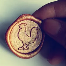 Петух Пользовательский логотип роскошные винтажные сургучные штампы комплект свадебные приглашения печать штампов