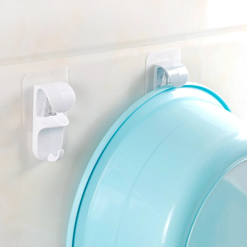 

Multi-Purpose Hooks Free hole wall washbasin hooks Bathroom idea free shelf hooks