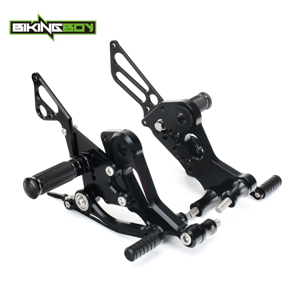 

BIKINGBOY Full Set Adjustable Aluminum Alloy Rearsets Footpegs Footrests Rear Set For DUCATI Monster 796 All Years