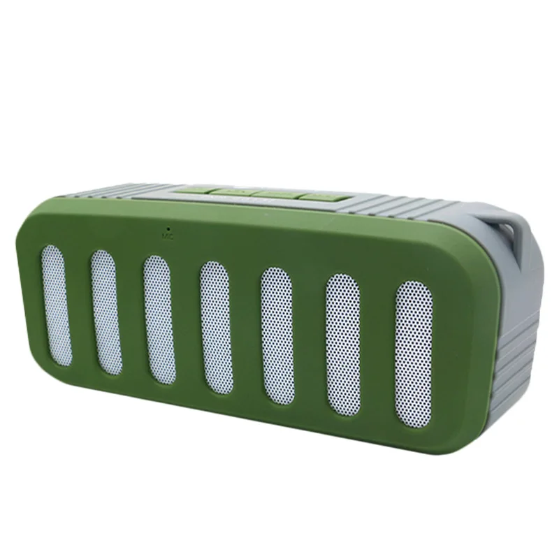 Беспроводной водонепроницаемый динамик Спорт Портативный беспроводной Bluetooth динамик s стерео Сопряжение громкой связи путешествия бассейн задний двор - Цвет: Green speakers