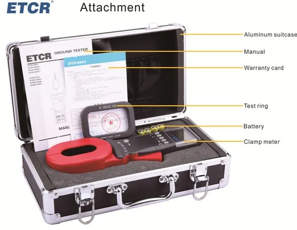 ETCR2000A+ цифровой измеритель сопротивления заземления с тестером сопротивления заземления