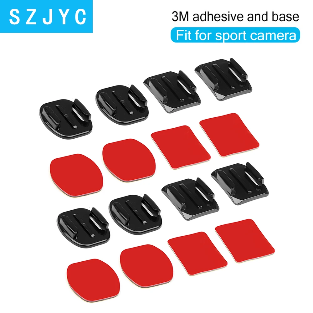 

Flat Curved Base Mount and Adhesive Stickers Mount for GoPro Hero 7 5 6 Xiaomi Yi 4K Sjcam Sj4000 Go Pro Hero 6 Accessory
