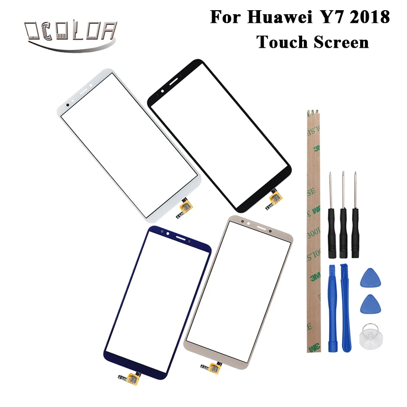 

ocolor For Huawei Y7 2018 Touch Screen Lens Sensor Touch Panel Replacement Mobile Phone Accessories +Tools For Huawei Y7 2018