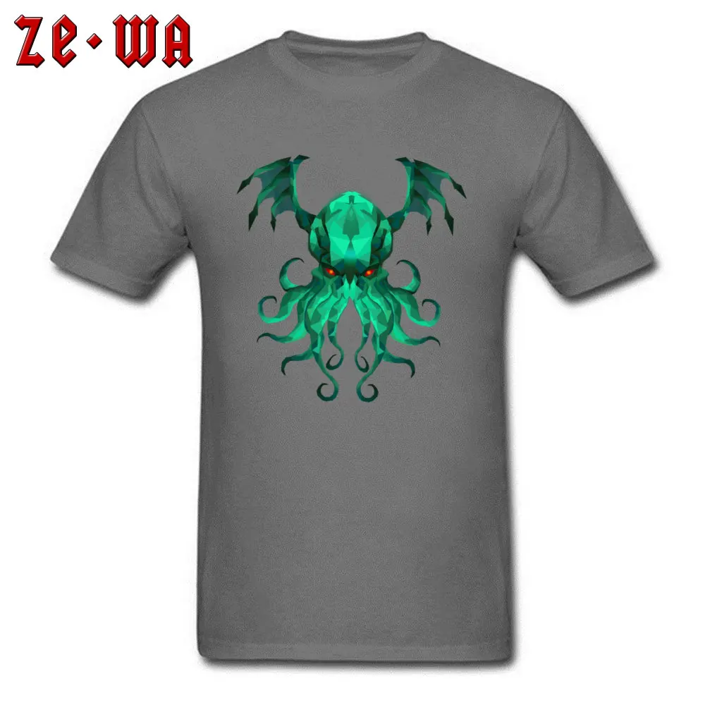 octopus cthulhu180901Y 2018 New Mens T-Shirt O Neck Short Sleeve 100% Cotton Fabric Tops Shirts Normal T-Shirt octopus cthulhu180901Y carbon