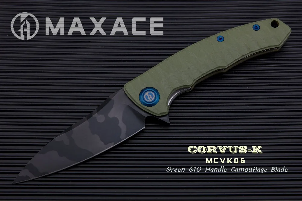 Maxace Corvus-K складной нож Походный нож K110 сталь камуфляжное покрытие лезвие