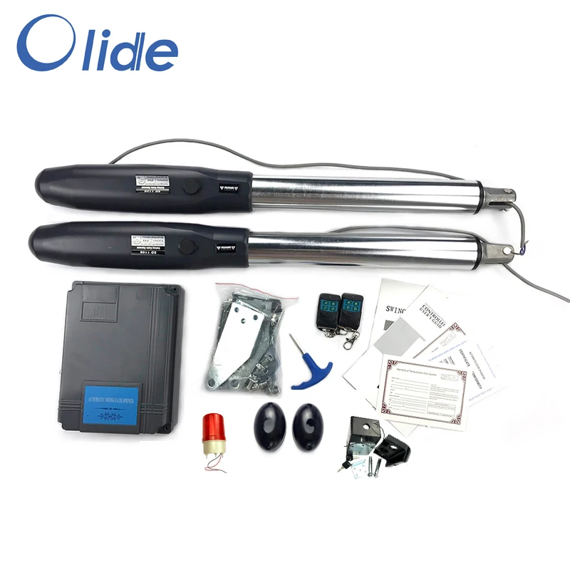 Photocell alarm lamp Olide автоматический поворотный затвор ближе открытый, одиночный/двойной рычаг гаража Открывалка системы - Цвет: Photocell alarm lamp
