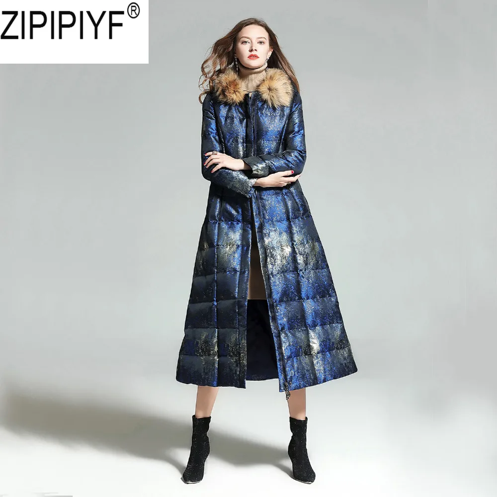 

High Quality 2018 Fashion Warm Fur Collar Cotton Long Parka Plus Size Winter Jacket Women Coat Thick Cotton Slim Parkas C3223