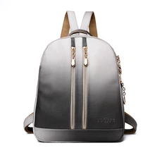 Women Backpack Fashion High Quality PU Leather Mochila Escolar School Shoulder Bags For Teenagers Girls Gradient Color Backpacks Women Backpack Fashion High Quality PU Leather Mochila Escolar School Shoulder Bags For Teenagers Girls Gradient Color Backpacks