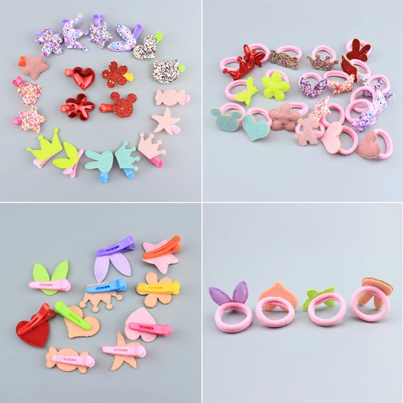 

New Design Korean Cute Girls Hairpins Hairline Rabbit heart Hair Clips Children Headwear Princess Barrette Kids Hair Accessories