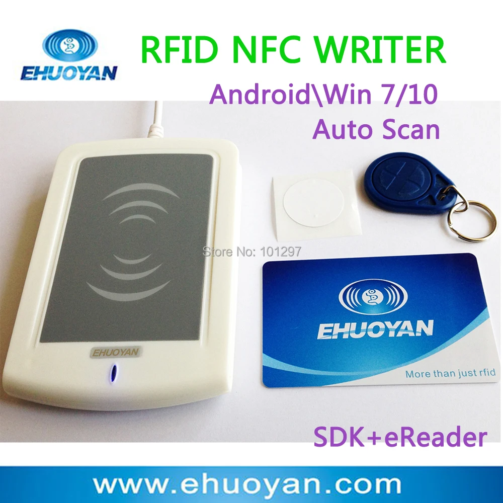 13 56Mhz ISO 14443 A Rfid Writer USB ER301 SDK software eReader V9 0 3Tags Update