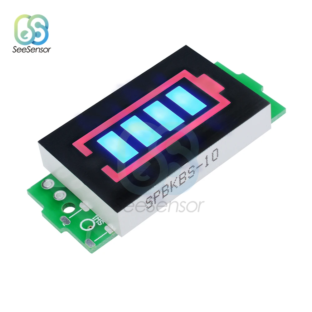 

12.6V 3S Li-po Li-ion Lithium Battery Capacity Indicator Module Blue Display Electric Vehicle Battery Power Tester