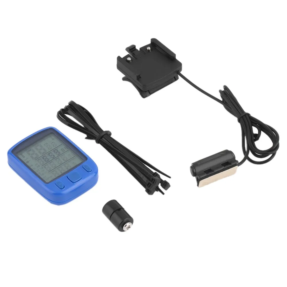 Nieuwe Stijl Sunding SD 563B Waterdichte LCD Display Cycling Bike Fiets Computer Kilometerstand Snelheidsmeter met Groene A