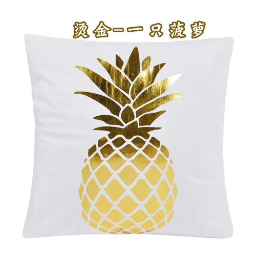 - A Pineapple Подушка для дивана объятия наволочка не содержит ядро автомобиля офиса спинки подарок компании Индивидуальные - Цвет: - A Pineapple