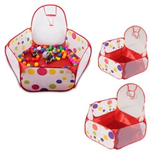 Игровая палатка, баскетбольный обруч 1,2/1,5 м, очень портативный складной милый Манеж в горошек, мяч, бассейн для детей, подарки для детей, 88 FJ88