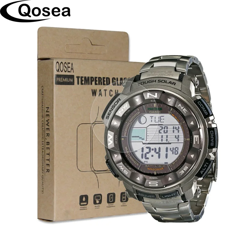 Защитный закаленное Стекло для Casio prw-2500 Экран протектор Ультар Ясно