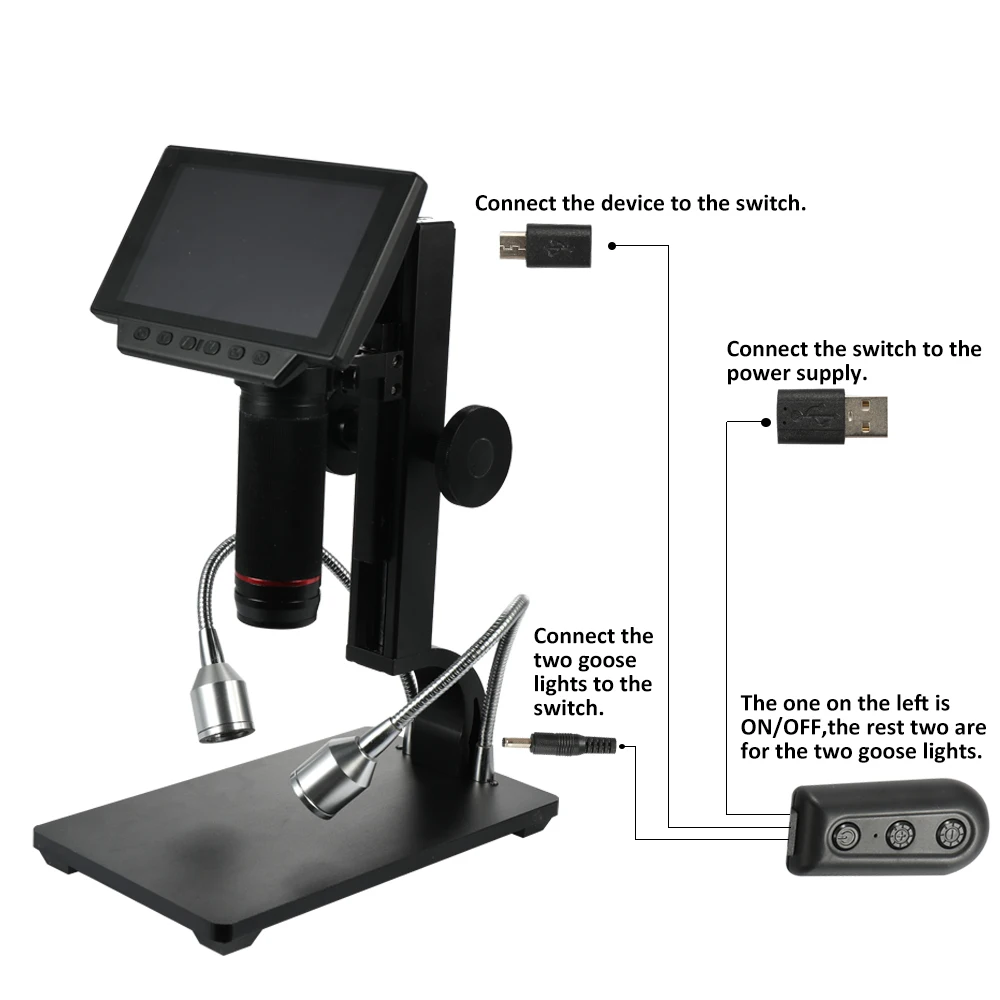 5 V/2A ADSM302 цифровой микроскоп для электроники USB микроскоп камера для пайки микроскопов Andonstar