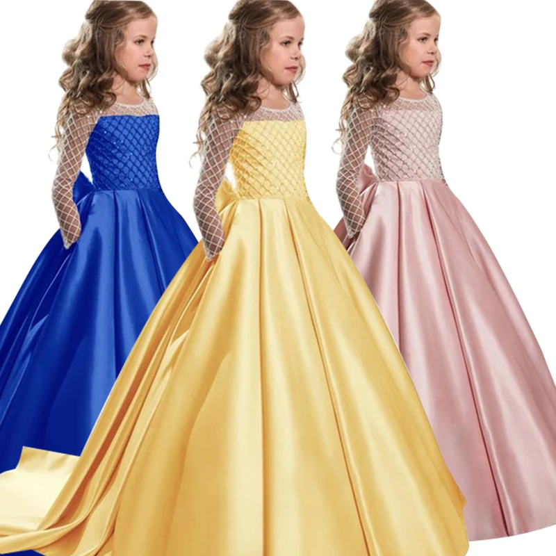 

2019 Summer Girls Dress Clothes Evening Party Princess Dress Kids Dresses For Girls Children Clothing Dress 3 6 8 10 11 12 Year