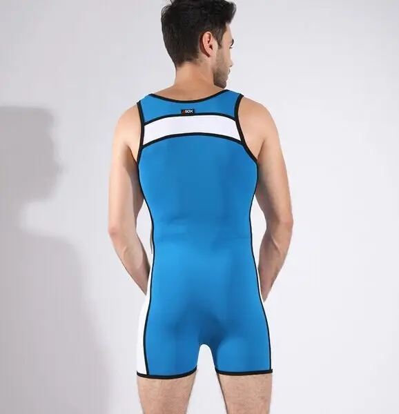 Sexy Comfy Men Bodywear Singlet Unitard Lingerie Underwear Man Body Suit Bodysuit Wrestling Leotard Board Beach Bathing Suit
