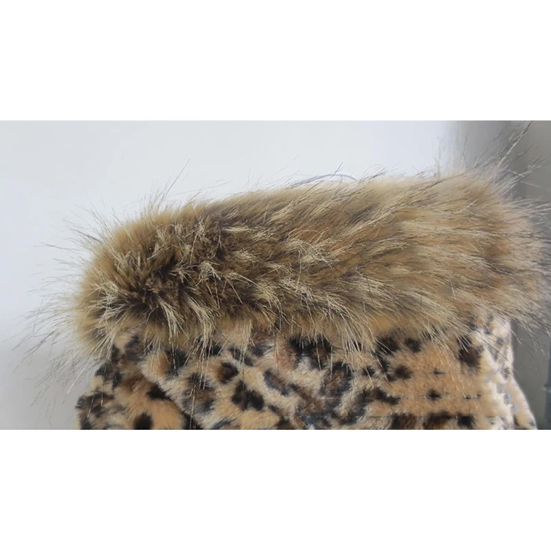 GOPLUS Fashion Autumn Winter Women Faux Fur Jacket Leopard Coat With Hooded Slim Warm Female Outerwear Fake Fur Coat C4379