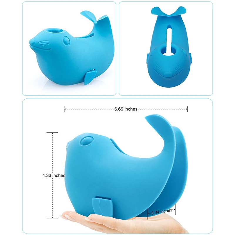 Cute Elephant Tub Spout Cover With 4 Pcs Soft Baby Proofing Corner