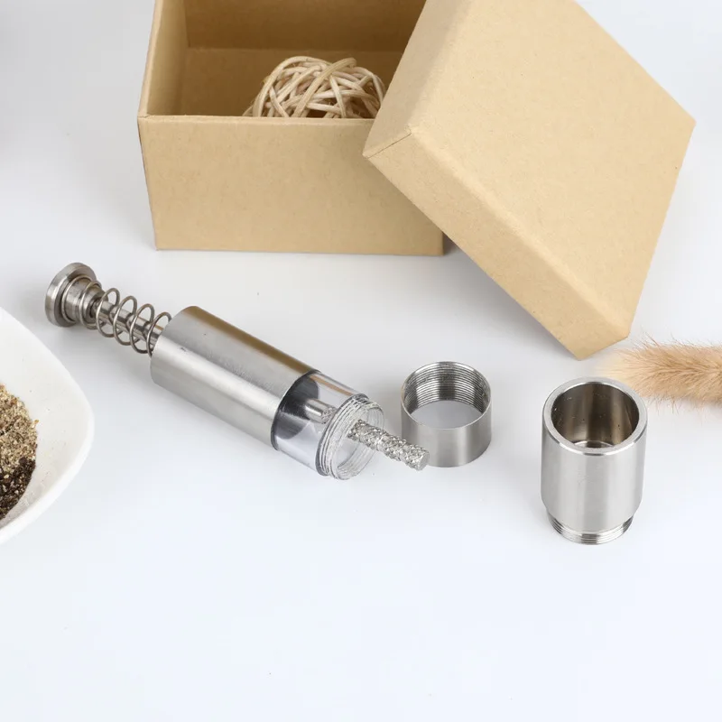 Hot sale Manual Stainless steel Salt Pepper Mill Spice Grinder Kitchen Gadgets Pepper Shaker Salt and Pepper Grinder CookingTool04