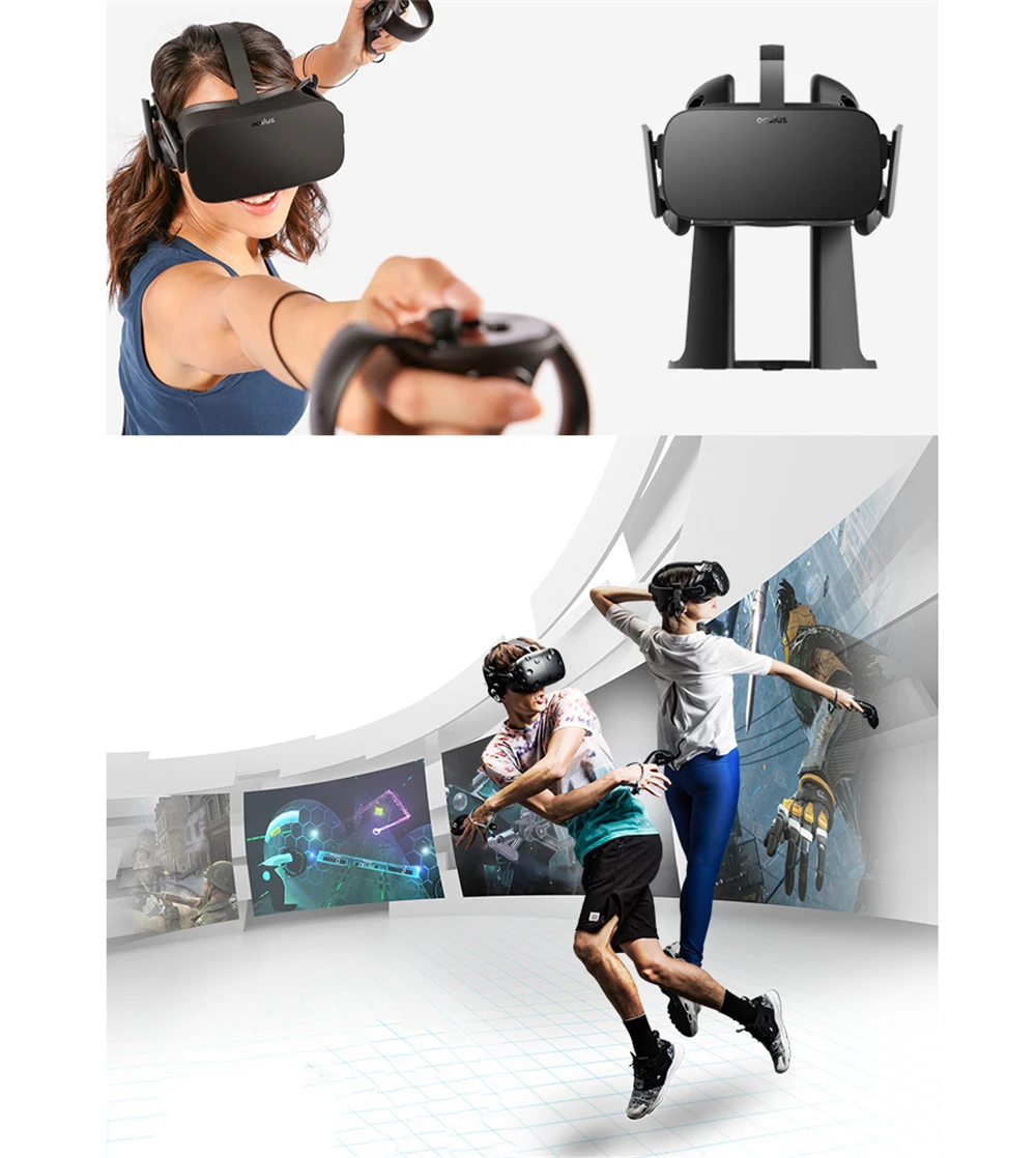 3D VR стеклянная гарнитура дисплей станция для Oculus Rift игровой контроллер кронштейн держатель для samsung gear VR для htc VIVE/Pro гарнитура