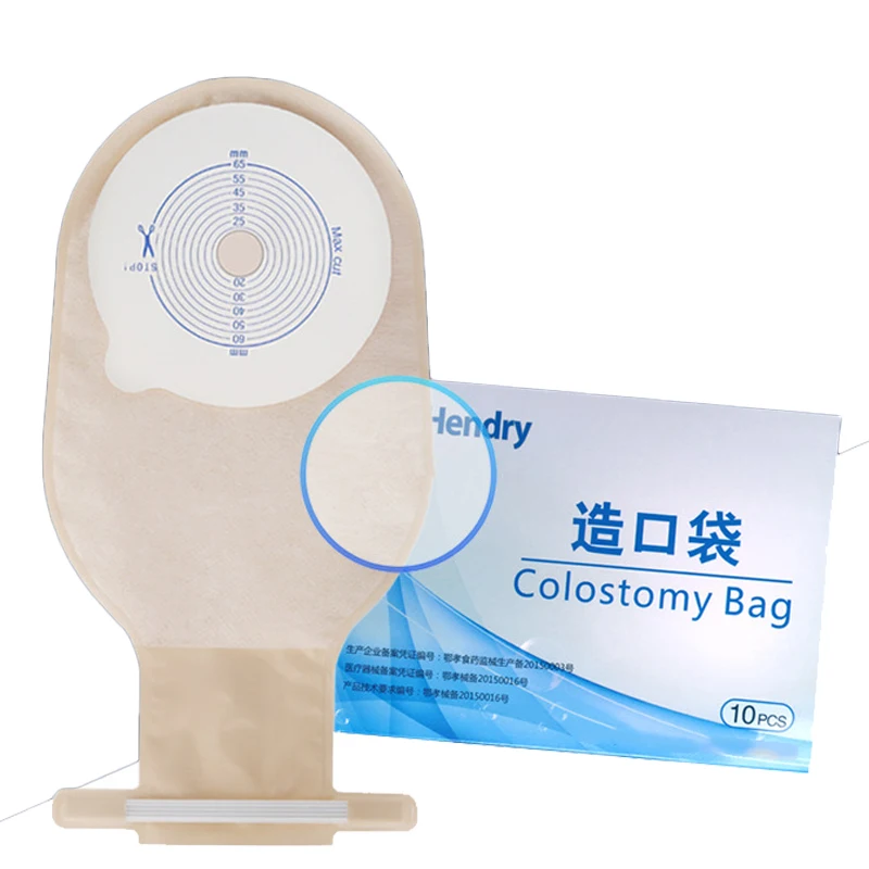 

10pcs/box Disposable Colostomy Bag Without Drainage Anti Allergy Breathable Feces Collection Fistula Bag For Surgery Stoma Care
