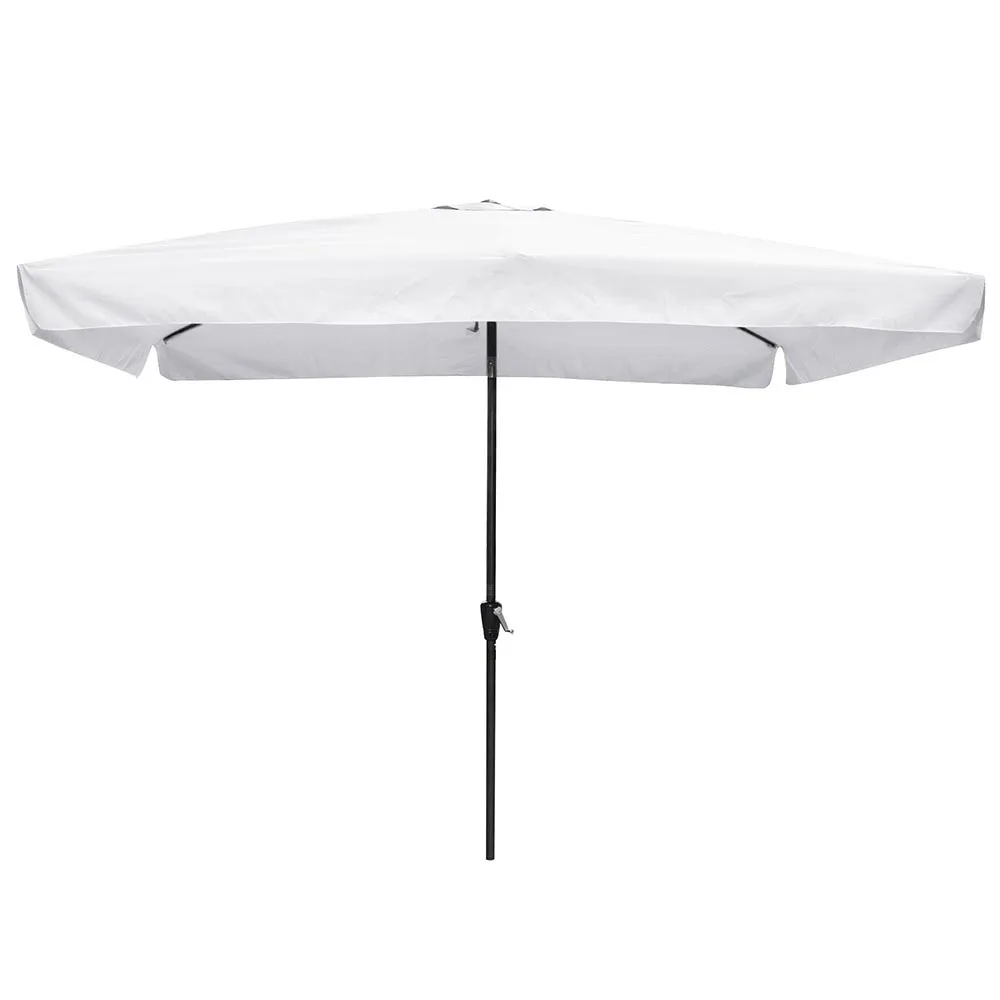 Outdoor Patio Market Umbrella Tilt Rectangular Waterproof And Durable 10x6 5 Ft