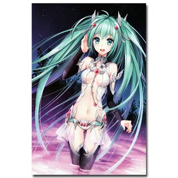 

Hatsune Miku Vocaloid Art Silk Fabric Poster Print 12x18 24x36 inches Sexy Anime Girl Wall Pictures For Living Room Decor 074