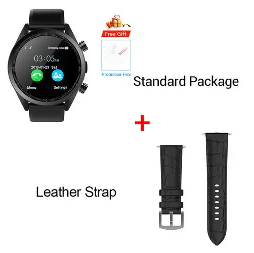 KOSPET Hope Lite Android7.1.1 1GB+ 16GB Dual 4G Smartwatch wifi gps 1,3" AMOLED 8.0MP IP67 Водонепроницаемый MTK6739 Смарт-часы телефон - Цвет: Add Leather Strap